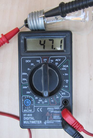 измерение сопротивления DT-832